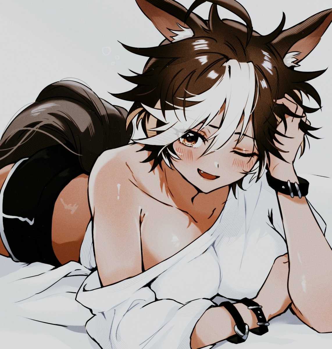 DRAFTH0RSE's tweet photo. ︎ ︎ ︎ ︎ ︎ ︎
     Huh .ᐣ Right . . . it’s that day .

     She has been enjoying the comfort
     of this bed too much today ,
     maybe this is good enough ～ .

                #𝐒𝐞𝐝𝐮𝐜𝐭𝐢𝐯𝐞𝐒𝐮𝐧𝐝𝐚𝐲
︎ ︎ ︎ ︎ ︎ ︎ https://t.co/1xxdED2P6a