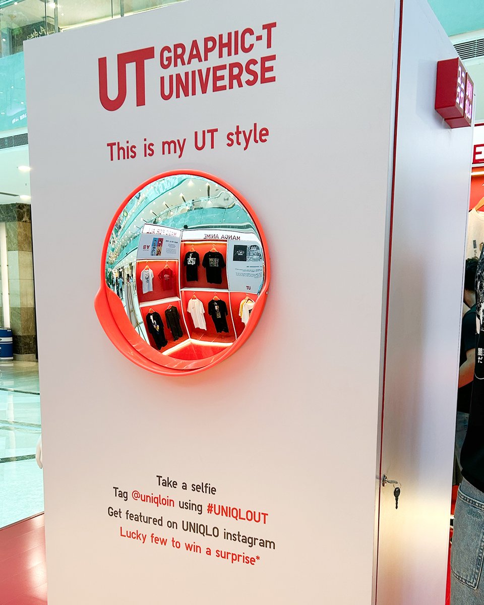 UniqloIn's tweet photo. It’s a full-on Pop Culture experience now live at Ambience Mall, Gurgaon. ✨
At UNIQLO’s UT Pop-Up, explore Graphic T‑Shirts inspired by global pop culture,
enjoy special offers, Participate in Wish & Win, and capture the moment at our
selfie booth 📸

#UNIQLOUT #PopUpExperience #Ambiencemallgurgaon #Anime #PopCulture