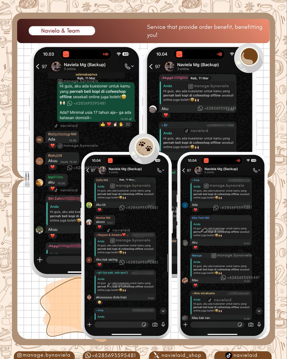 navielaid_shop's tweet photo. Halo, aku opeen yaa!

Biar kamu lebih yakin, bisa cek testi di katalog https://t.co/a0FdSzxsMD setiap kriteria akan ditanyakan dulu lho~ bahkan kamu dapat free bukti sebar kuesioner kamu & bukti selesai isi kuesionernyaa~❤️

Kalau ternyata tidak sesuai juga akan diganti oleh responden baru. Tanya-tanya dulu aja yukkk~😍