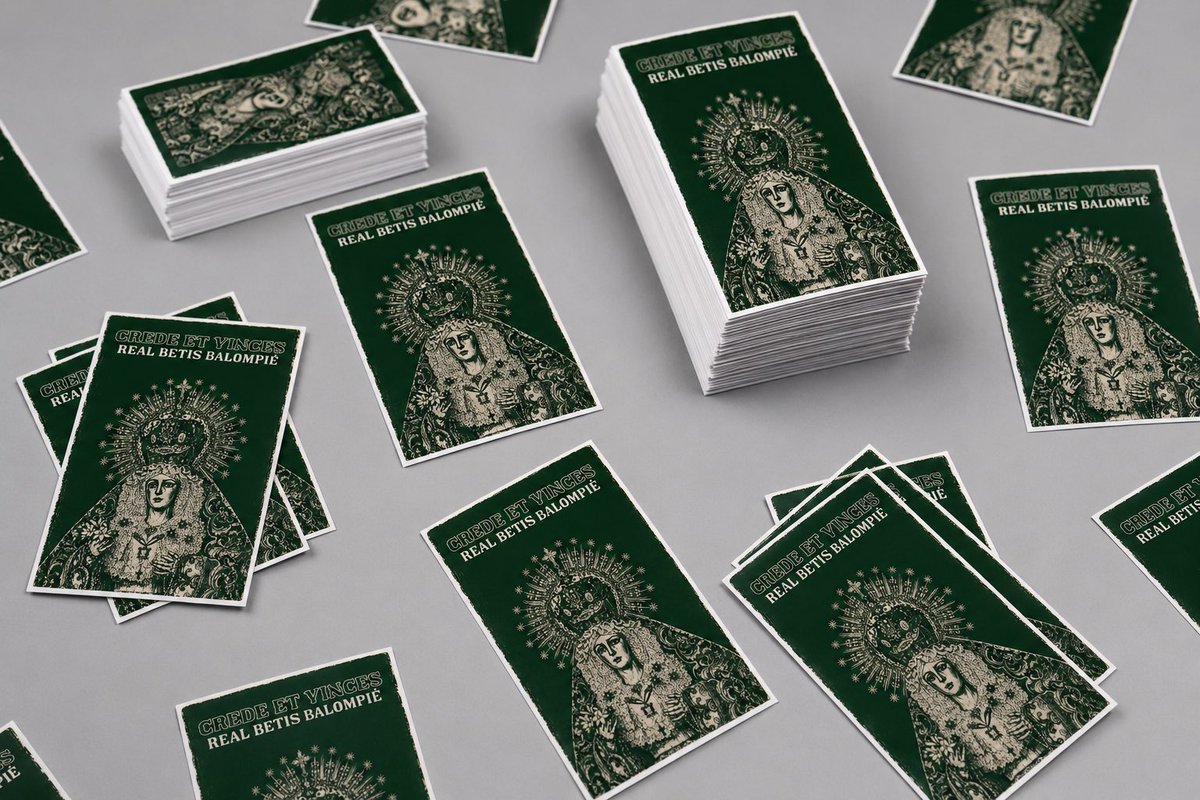 errebebe_studio's tweet photo. ¡Pegatinón y cliente satisfecho! ✅

“𝐂𝐫𝐞𝐝𝐞 𝐞𝐭 𝐯𝐢𝐧𝐜𝐞𝐬” 

¿Quieres un diseño para tu peña o grupo? CONTÁCTANOS.

#RealBetis https://t.co/7OXstMnjLV