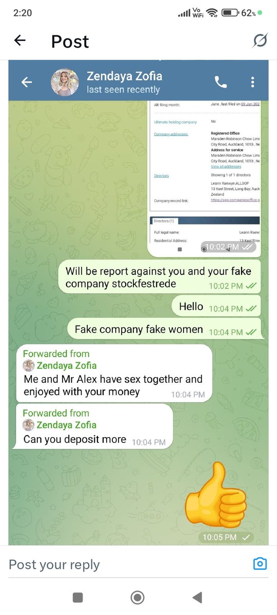 mukeshonly1's tweet photo. @Zendayazofia69 Hello scammer zofia pigson Alex and pig Robert have u doing sex and not reporting or doing scam with ur fake company stockfestrede stockfixtrade stockfextrade keep the report or die with all scammer https://t.co/feg5gfX5wM
