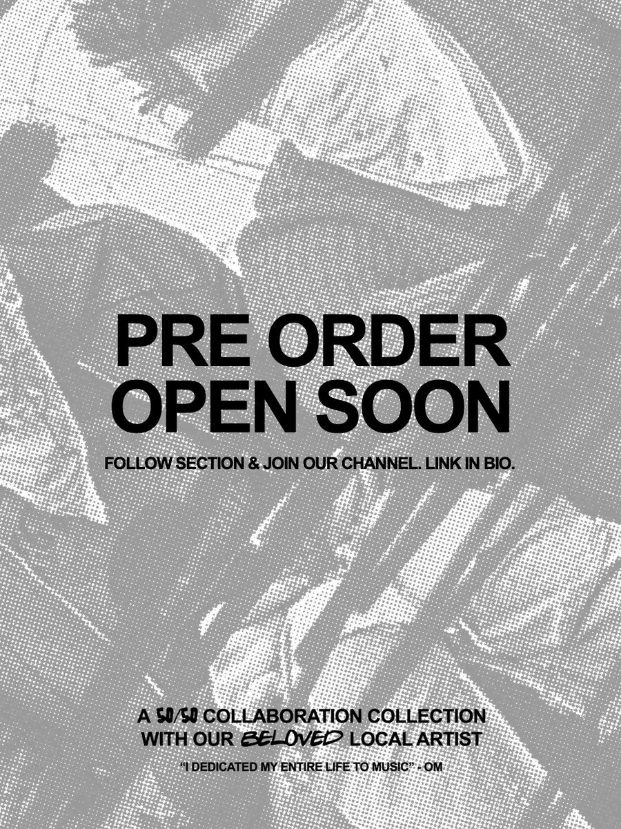 sectionxsection's tweet photo. (2) Late Night Frequency @LNFrequency
A 50/50 Collaboration Collection with our beloved local artist.

Pre order open soon. ⏳ https://t.co/OAlqMaz7hx