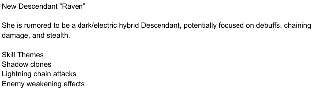 HpNotebook3's tweet photo. @FirstDescendant So they're finally doing it good job TFD. Also can't wait for the new stuff that the team is working on. Can't say but let's hope these leaks will come real :) https://t.co/XJp3DVlxl4