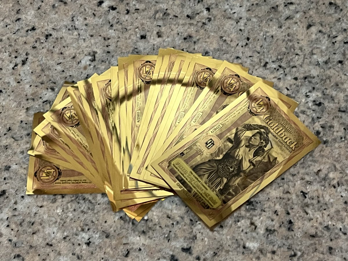 RowPadre's tweet photo. 🚨 Fractional Gold Deal! 🚨
Grab these before they vanish from the vault! I have 10x 2026 Idaho Goldbacks (1/4) available for just $30 total ($3/ea).
This is an incredible value to stack some beautiful, spendable gold. PM for details. https://t.co/uFoNkVb6UA