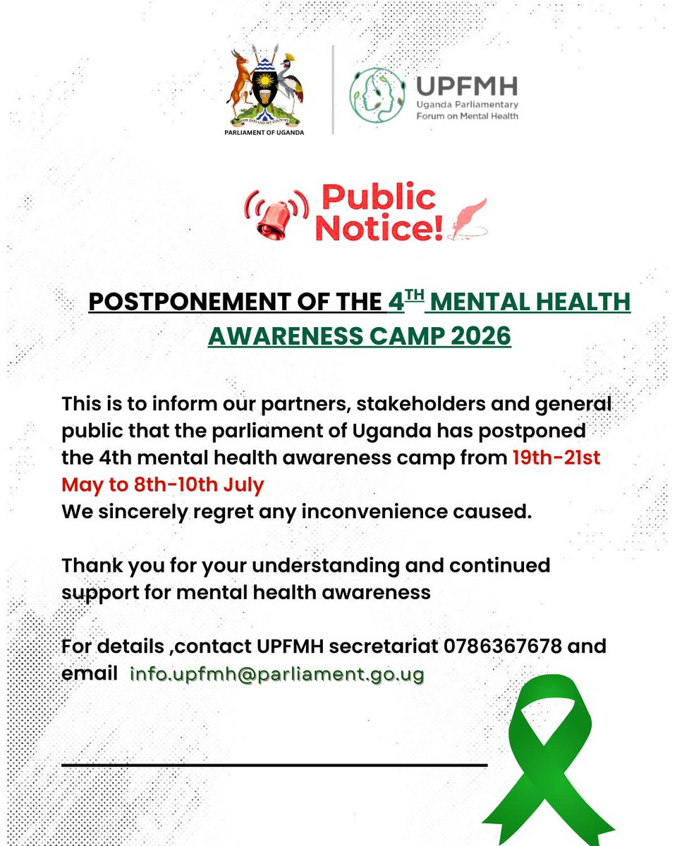 Uganda Parliamentary Forum on Mental Health tweet media