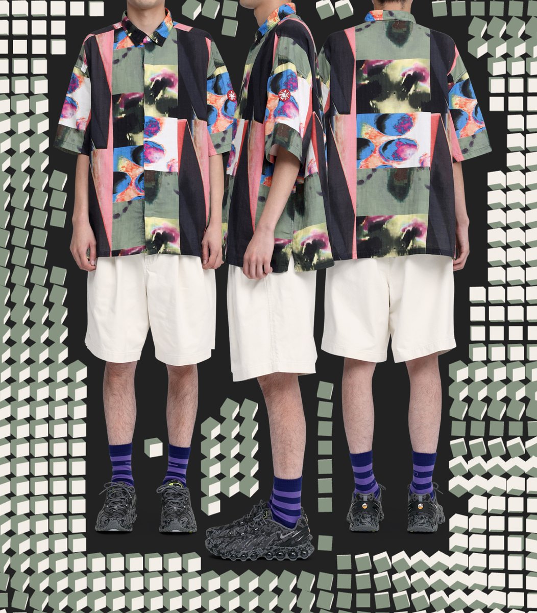 CAVEMPT's tweet photo. FK SequentialismStrip SHORT SLEEVE SHIRT
FK IllusoryCompartments T
TWO TUCK SHORTS

🇯🇵 22 May 9AM
🇬🇧 22 May 1AM
🇺🇸 21 May 8PM EDT
⁡
https://t.co/lBnh62qNZj
C.E SHOP TOKYO https://t.co/sfc0mPNFes