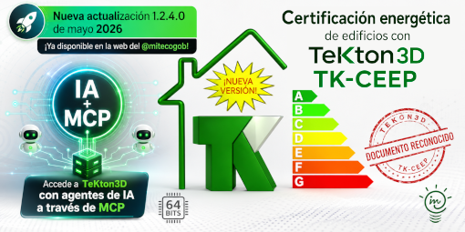 iMventa's tweet photo. 📢Publicada en la web del @mitecogob la nueva actualización 1.2.4.0 de #TeKton3D #TKCEEP, con acceso desde agentes de IA y condiciones operacionales personalizadas.
📄https://t.co/HmZDMAB2Gk
💾https://t.co/E7ns49akdf
#DocumentoReconocido #CertificaciónEnergética #TK_IA #MCP https://t.co/j6d8rn5Mv6