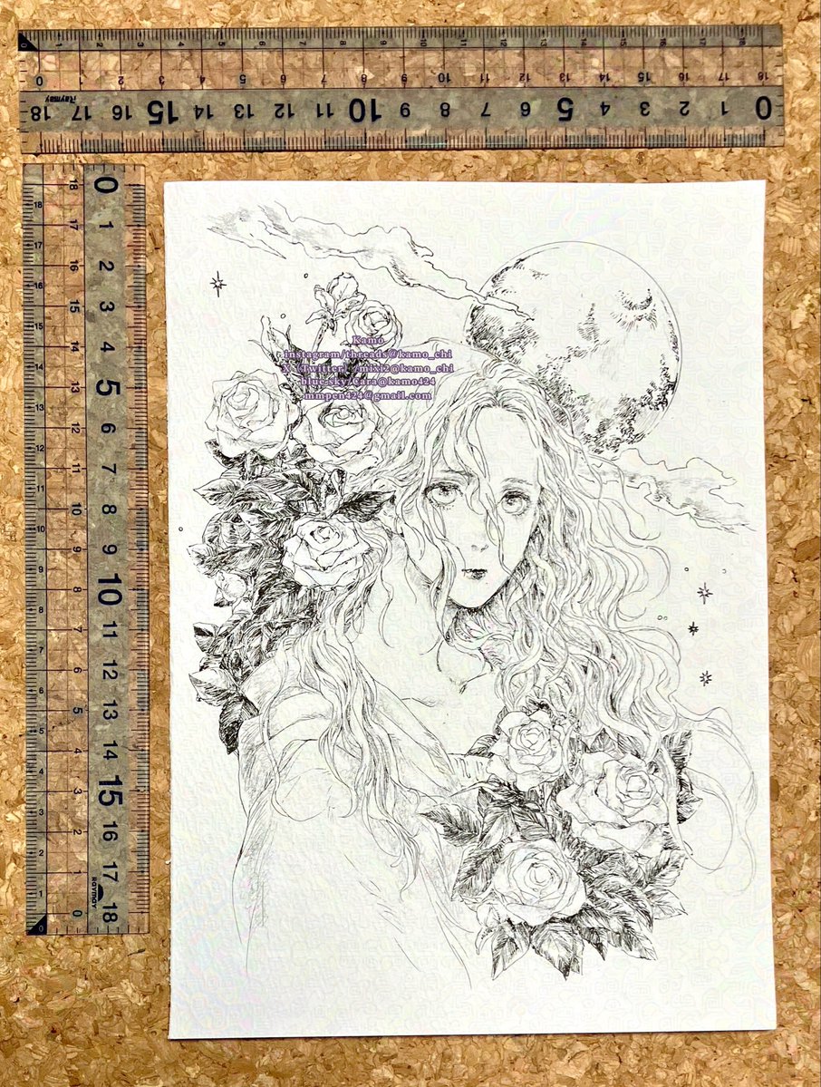 boothに新作公開しました。 原画2点と原画栞3点描きました。 (印刷所