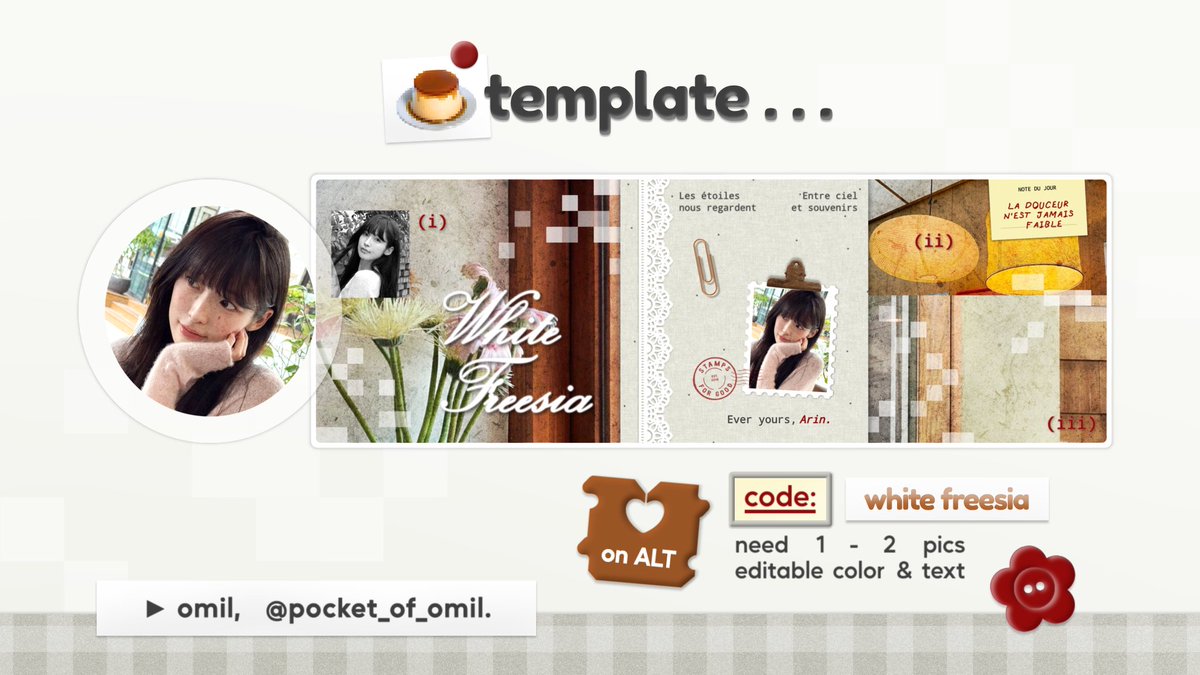 omil, template layout 📌 tweet media