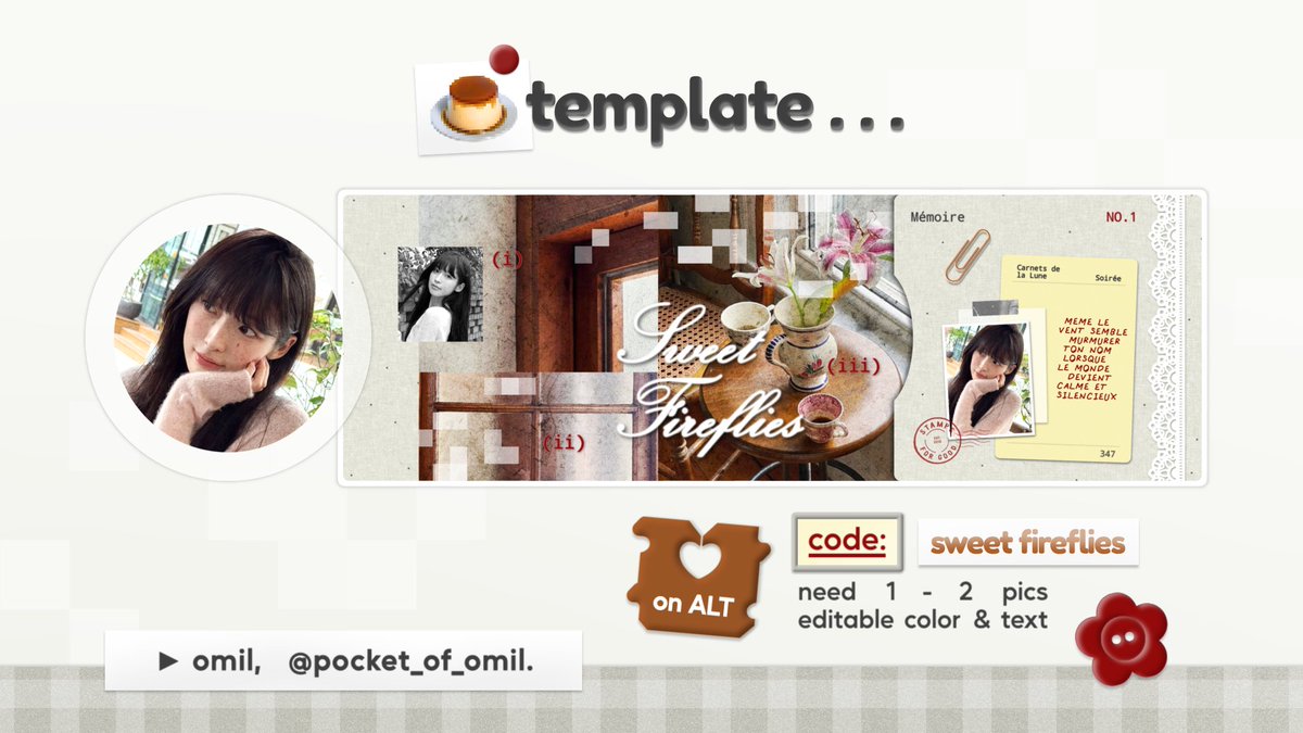 omil, template layout 📌 tweet media