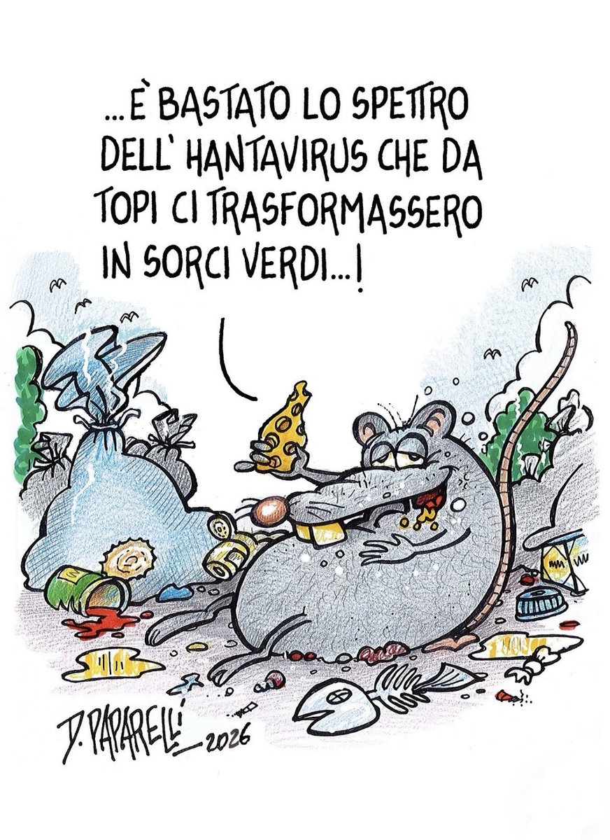 danilopaparelli's tweet photo. L’#Hantavirus desta comunque delle #preoccupazioni a livello #mondiale e ci s’informa sui #contagi https://t.co/5dZc8DoHZU