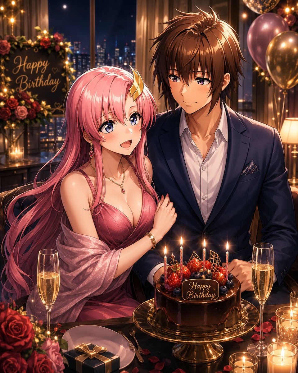 キラおめでとうですわ🎉🎂 SFW #キラ・ヤマト #ラクス・クライン