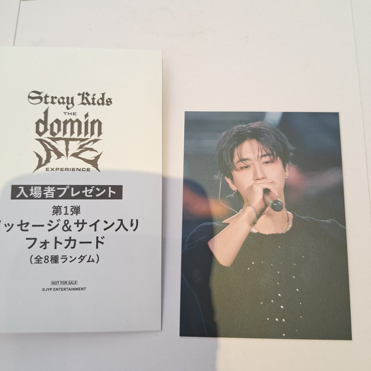 Stray Kids dominATE 映画 入場者プレゼント 第1弾 メッセージ&サイン