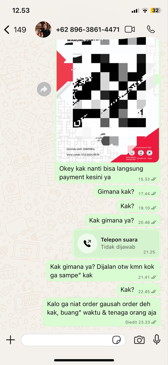 humanbookk's tweet photo. CUSTOMER HIT N RUN
+62 896‑3861‑4471 / Hizkia Arya Dian Kristanda
Udah dikerjakan tp gamau payment alasan lg dijalan, kayaknya otw ke makkah jalan kaki makanya ga sampe” wkwk, hati” ya gais kalo dpt cust ini https://t.co/hdPoFMiV96