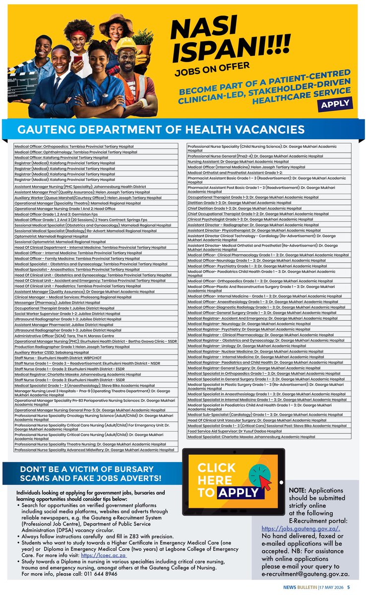 Gauteng Health tweet media