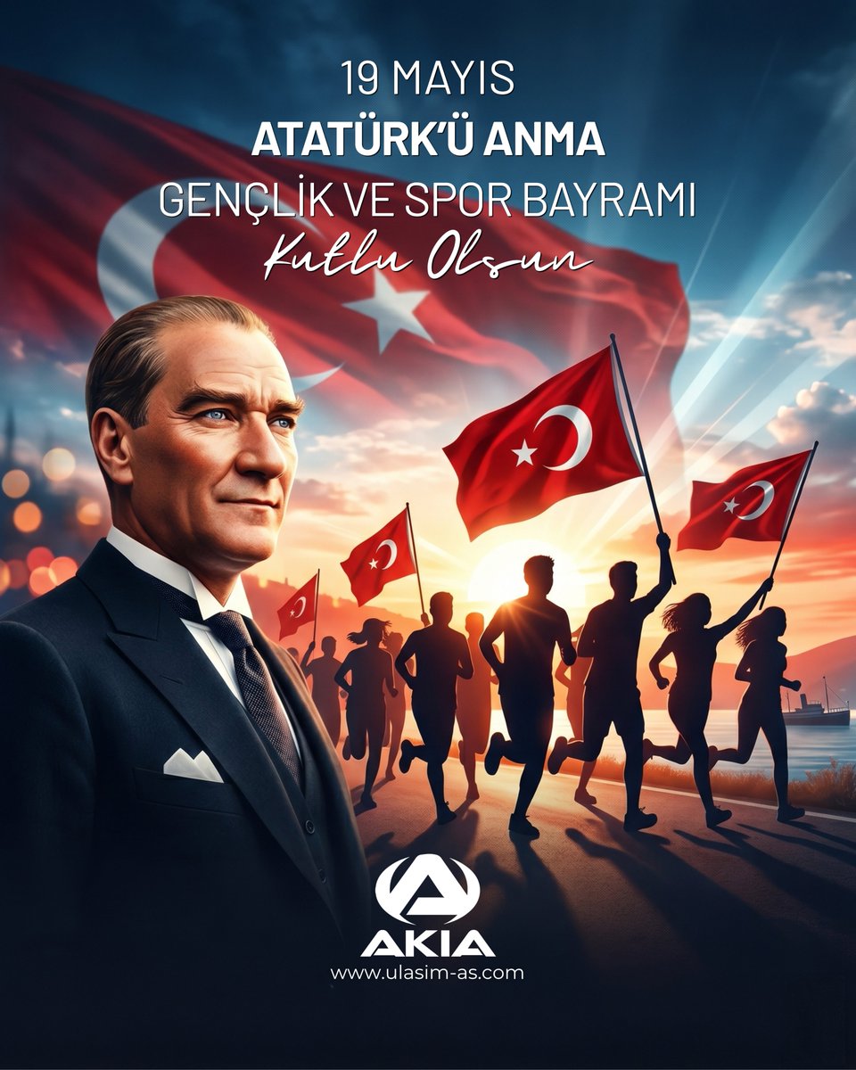 ulasimas_tr's tweet photo. 19 Mayıs Atatürk’ü Anma Gençlik ve Spor Bayramı Kutlu Olsun! 🇹🇷
***
Happy May 19th Commemoration of Atatürk, Youth and Sports Day! 🇹🇷 https://t.co/mM4sc4c8gq