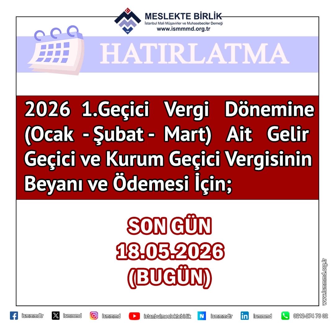 İstanbul Meslekte Birlik tweet media