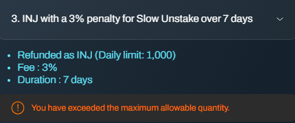 esydia999's tweet photo. @hydro_fi the you have exceeded the maximum allowable quantity shows up for all 3 options when it's only 1 INJ being withdrawn out of the total limit. Fix? https://t.co/DR4DnmosSb