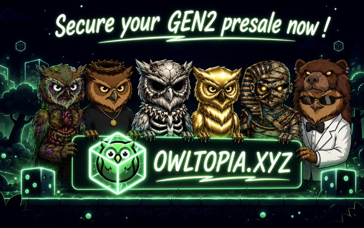 Owltopia_sol's tweet photo. Secure your GEN2 Owl before it’s gone:
https://t.co/NQnxsmf6Bb

• 100% secondary sales revenue share
• 20% launchpad revenue share
• 20% staking platform revenue share
• 50% game revenue share

Precision. Prestige. Profit. https://t.co/RYuVz8KgGM