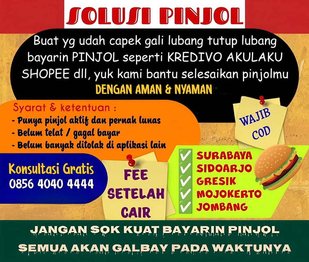 bismillahyuk_'s tweet photo. #WargaDebtFree jangan percaya sama solusi pinjol kayak gini yah..

"BELUM TELAT/GAGAL BAYAR"
Karena apa? Kalian akan disuruh pengajuan pinjaman ke "Pinjol Ilegal" menggunakan data kamu.

Dan sistem fee biasanya: 40% untuk jasa joki pinjol, dan 60% buat kamu.

Yang dikejar2 sama DC & di doxxing sama DC siapa? Kamu sendiri 😃

Jadi, be wise yah #WargaDebtFree.. kalau kalian telbay, lebih baik telbay mandiri aja. Pelan2 perbaiki finansial kamu dulu baru bayar satu persatu.