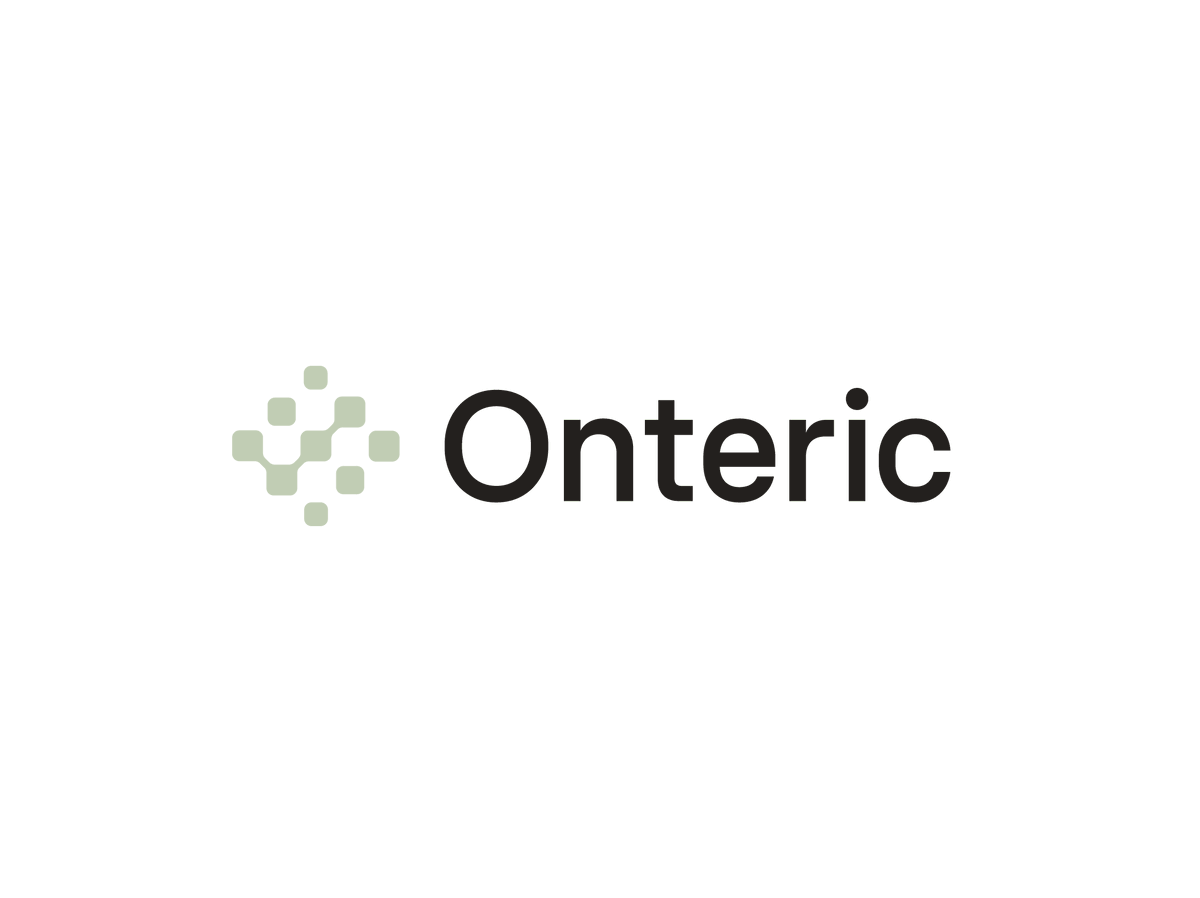 contrast8's tweet photo. Approved direction.  

Onteric, a layer that stops AI agents from hallucinating. The logo represent data and a checkmark which represents data verification.  

Interested in collaborating on your next project? https://t.co/Du9I0yQzSi