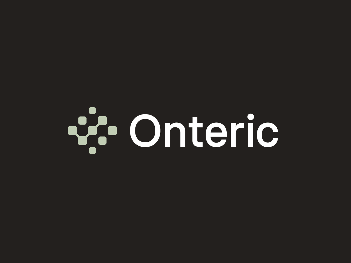 contrast8's tweet photo. Approved direction.  

Onteric, a layer that stops AI agents from hallucinating. The logo represent data and a checkmark which represents data verification.  

Interested in collaborating on your next project? https://t.co/Du9I0yQzSi