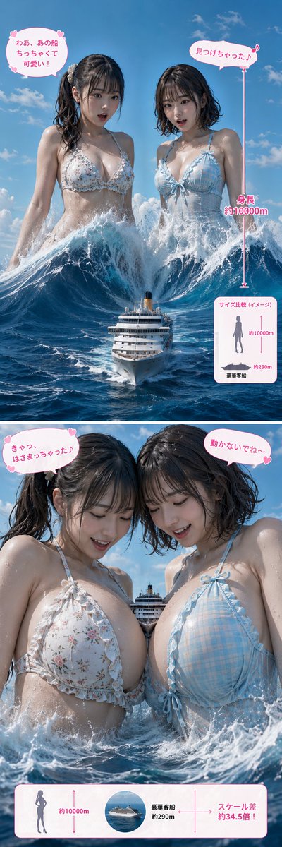 大きい女の子が好きです。 tweet media
