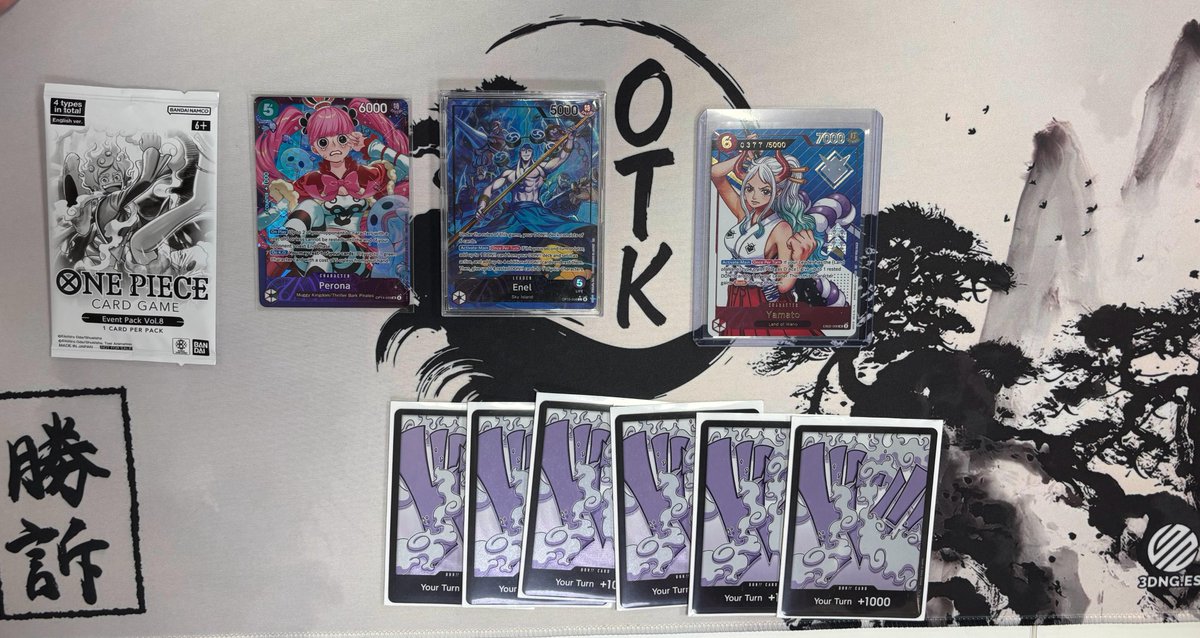 OTK__TCG's tweet photo. Sunday. @FreakCorpShop  Extra Grand Battle.
Different venue. Same story. @sempere_95  runs it back and takes the whole thing.
Back-to-back Extra Grand Battle wins for the squad. Two events, two Yamato Serials. 🏆🏆 https://t.co/lkDkgW7I0v