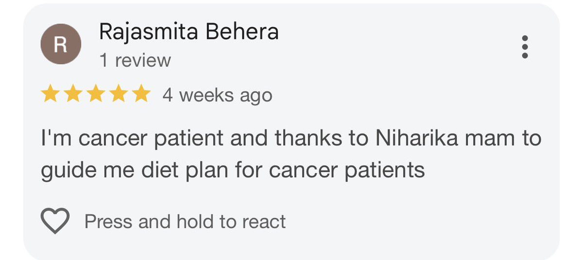 NiharikaDash14's tweet photo. I was 13 years old when my mother was diagnosed with cervical cancer. Since then, hospitals, fear, and sleepless nights became a part of my life.  Today, I am a clinical dietitian and a cancer caregiver who has helped more than 2000 cancer patients with guidance and free diet plans. I never knew life would take me here, but sometimes our pain becomes our purpose.  

One thing life has taught me — always be kind, humble, and help as many people as you can. Not everyone chooses kindness, but you always can. ❤️