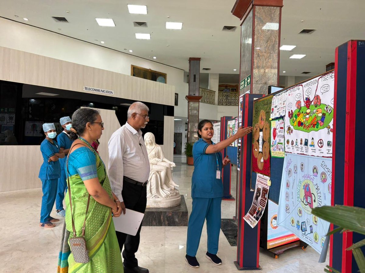 MadrasMedical's tweet photo. On the occasion of World Hypertension day, awareness program was organized at Madras Medical Mission on May 16th 2026.  Complementary Blood pressure check, Body Composition Analysis and Diet counseling was given.
#mmmhospital #themadrasmedicalmission #WorldHypertensionDay https://t.co/u97oOmDTwu