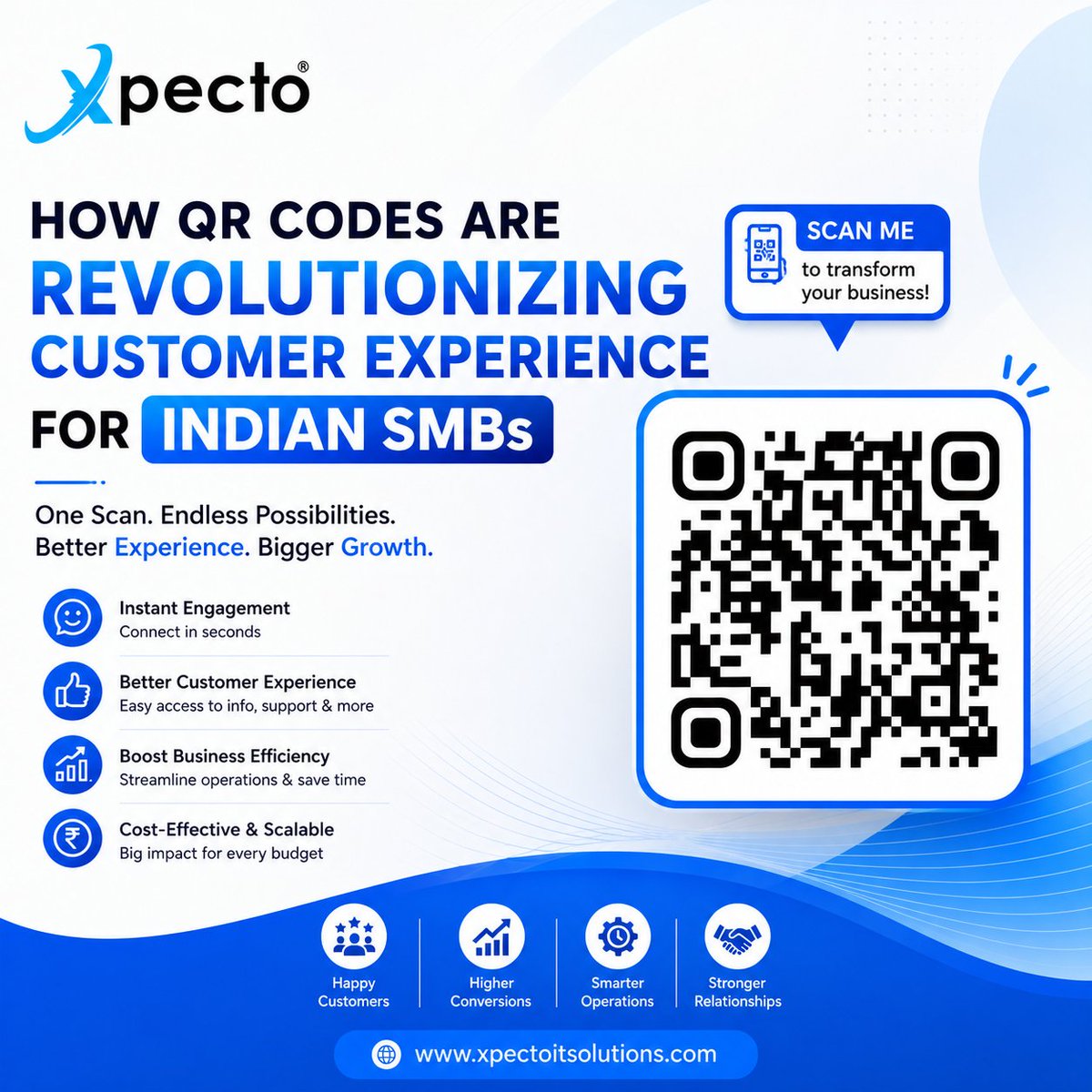 xpecto's tweet photo. Transform Customer Experience with QR Codes!
One scan can boost engagement, simplify operations, and grow your business instantly. 📷📷
Scan. Connect. Grow. https://t.co/dpL4GIIJpS

#xpecto #qrodedevlopment #indiansmb #businessgrowth #digitaltransformation #explore #igpost https://t.co/JE29UEYuE7