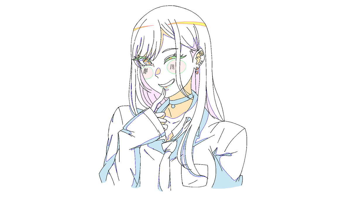 ru_suro's tweet photo. Marin Kitagawa from My Dress up Darling, 
exercise. https://t.co/3FYtQRaepX