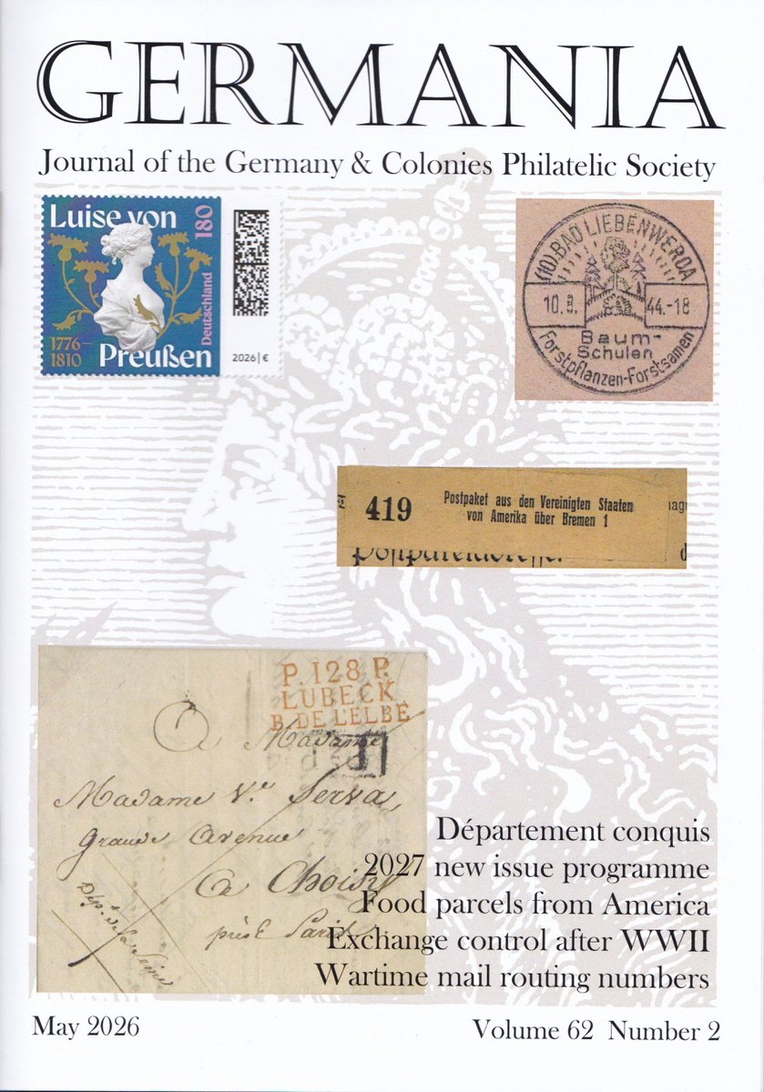 GermanPhilately's tweet photo. It's that time again! See what you're missing! Join the G&amp;CPS today at https://t.co/KOAd6QjV8p... and for those who already have, well I trust you enjoy the reading! Happy days... https://t.co/FSASb7DlPV