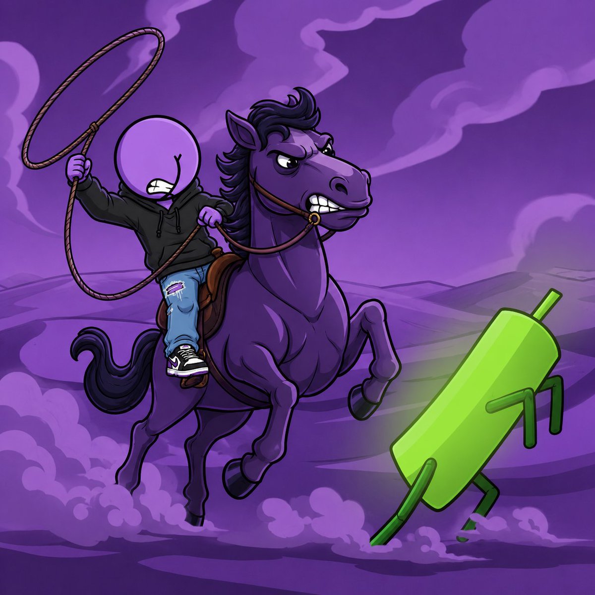 Purple Buttcoin tweet media