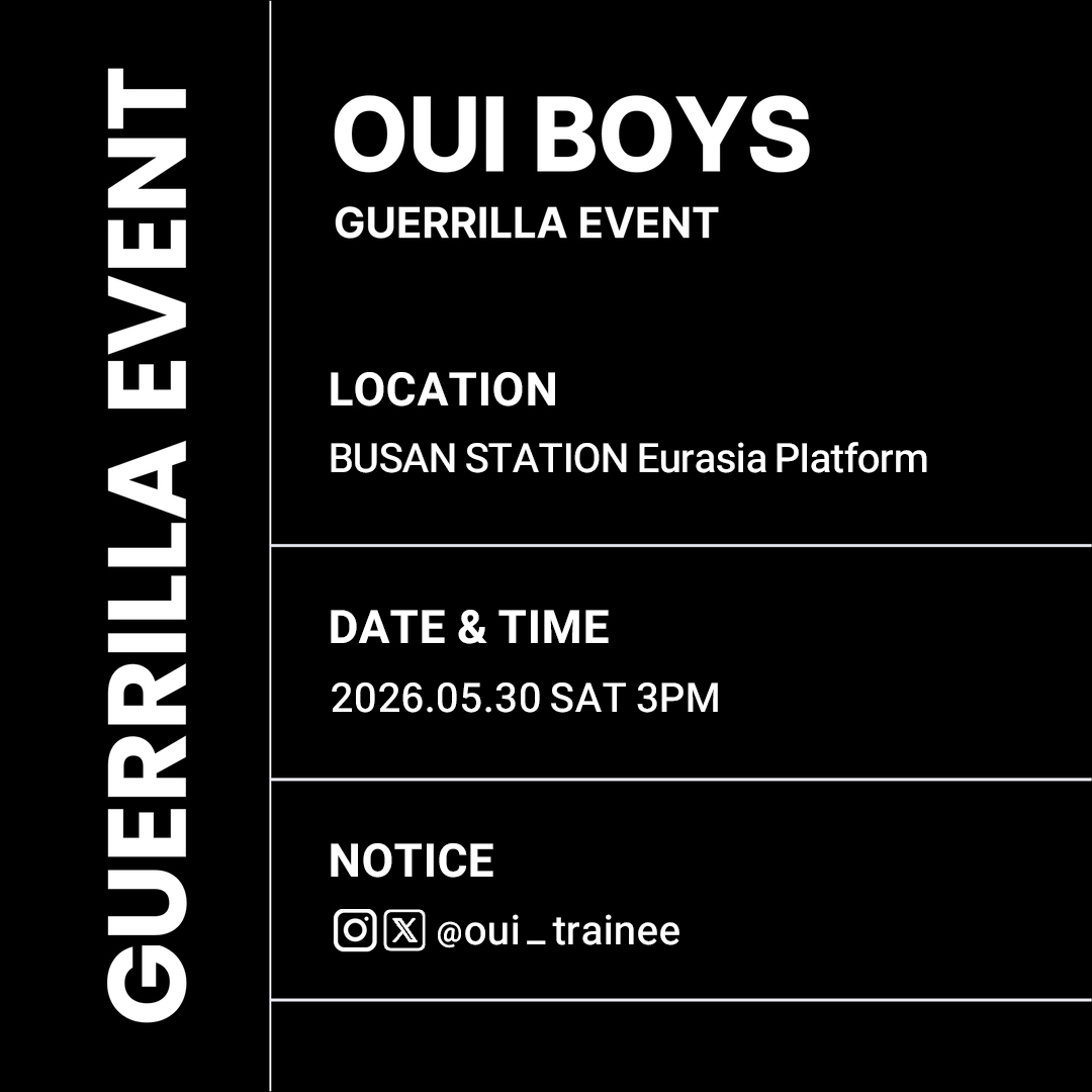oui_trainee's tweet photo. 𝑺𝒆𝒆 𝒚𝒐𝒖 𝒊𝒏 𝑩𝑼𝑺𝑨𝑵

#OUIBOYS #위보이즈 https://t.co/mrkW0io875