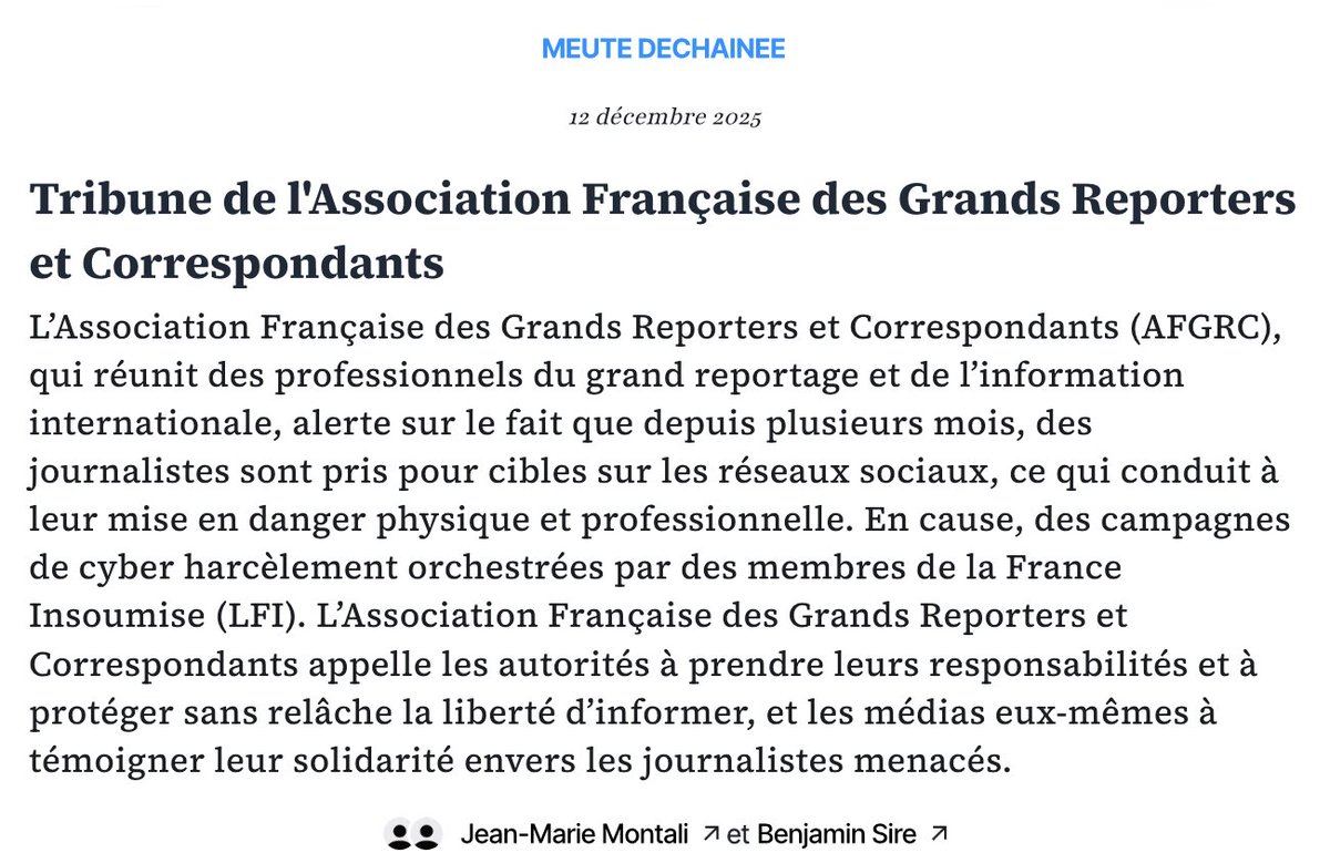 AFGRC - Asso Française des Grands Reporters & Co tweet media