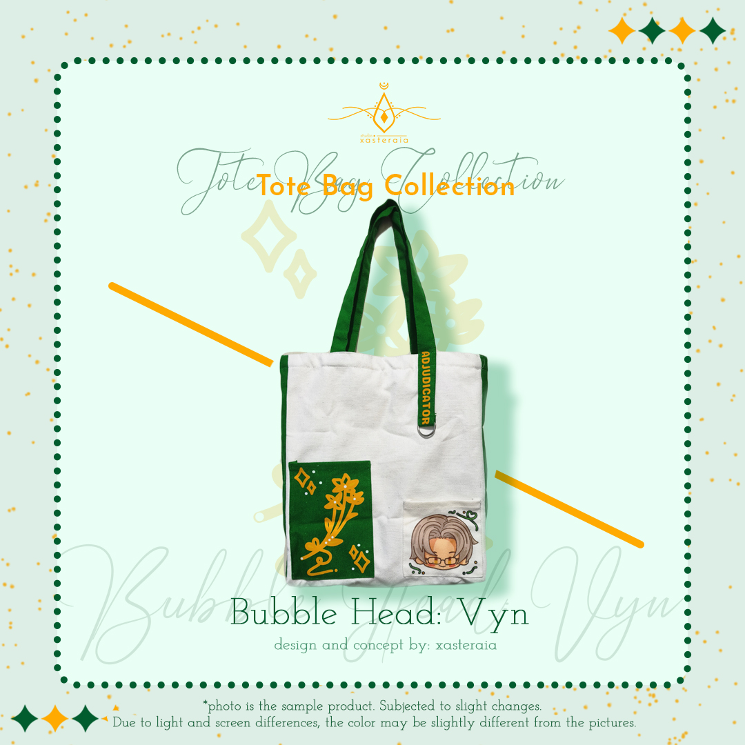 studioxasteraia's tweet photo. Bubble Head: Luke Tote Bag Pre-orders

💚Pre-order period: 05.18.26 - 07.31.26

PH: https://t.co/wVaWFlSLKB
INTL: https://t.co/tktTsC0An6

GOs are welcomed! Just dm me if you want to host/are hosting one (⁠｡⁠•̀⁠ᴗ⁠-⁠)⁠✧

#TearsOfThemis #Vyn #VynRichter https://t.co/Uw49kVorVy