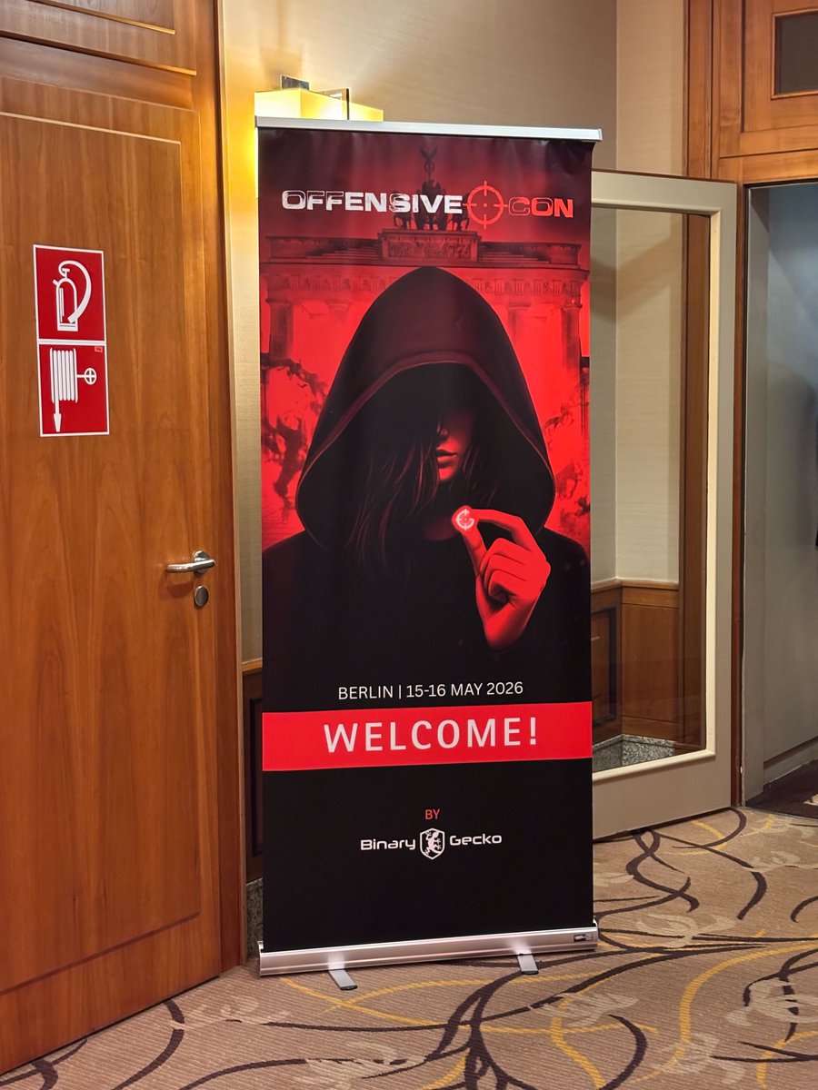 SAFATeamApS's tweet photo. Zero-days, great talks, and even better company. SAFA was proud to sponsor #OffensiveCon in Berlin. See you next year! https://t.co/UghrDlSufw