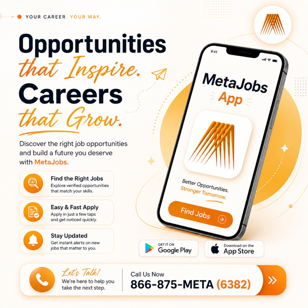 MetaSenseInc's tweet photo. ✨ Your Dream Career Starts Here with MetaSense Marketing MetaJobs

💼 Smarter Hiring Connections
🌎 Find Opportunities Anytime, Anywhere

📱 Download Now
🍎 App Store : https://t.co/zFkgl8fvvy
▶️ Google Play : https://t.co/ZjPESBxfZw

#MetaJobs #DreamCareer #NowHiring #Career https://t.co/R04KGjgL34