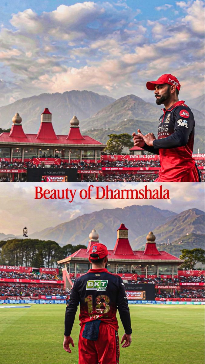 jatt_on_x's tweet photo. India’s Most Beautiful Cricket Stadium 🏟️🔥

Dharmshala Forever Undefeated  👌🏻🥳❤️

@imVkohli 👑🙌🏻📈
#PBKSvsRCB 
#RRvsDC #Dharamshala ⚡️ https://t.co/Ex3R0ZPtxF