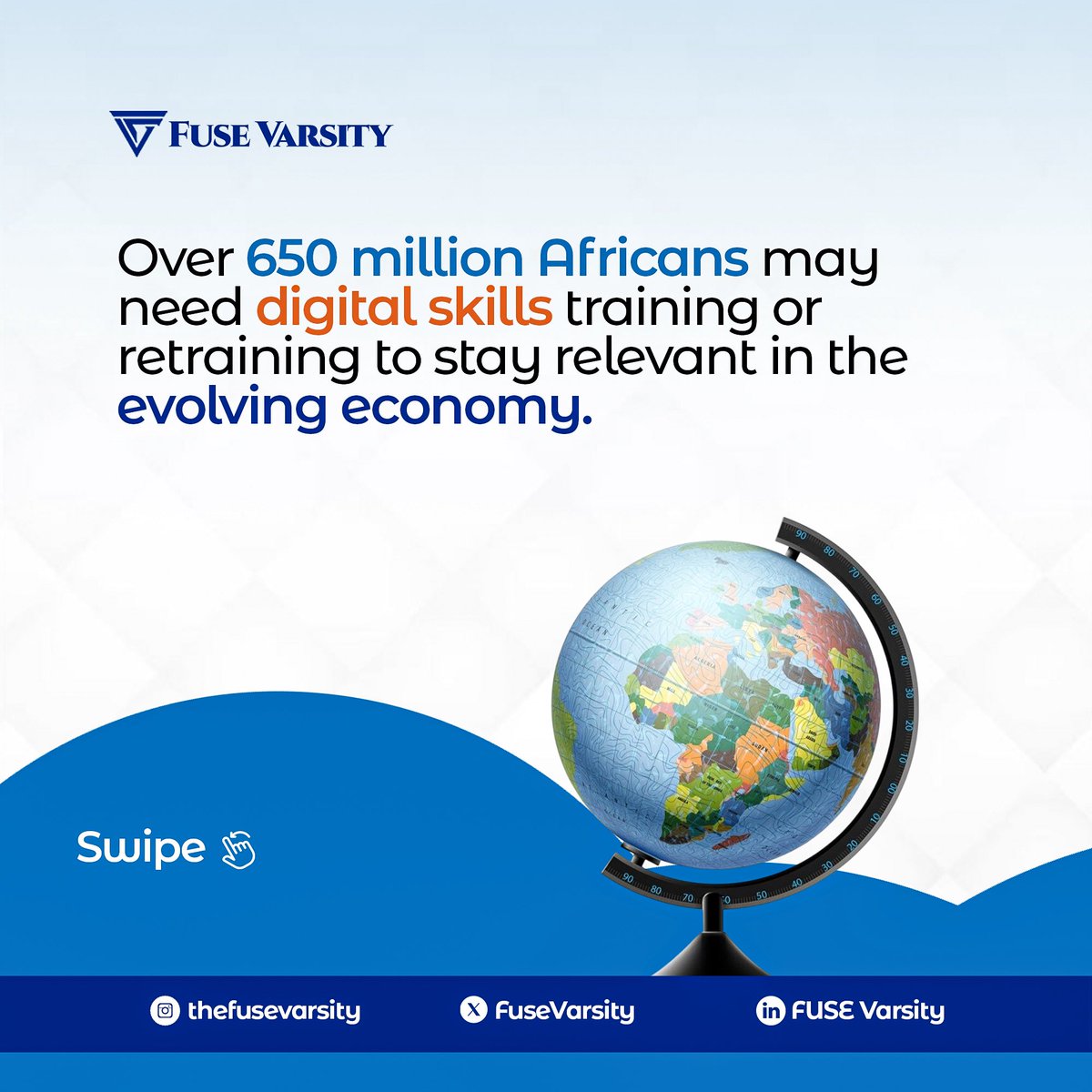 FUSEVarsity's tweet photo. Learning a digital skill today is more than just gaining knowledge, itโs positioning yourself for the opportunities of tomorrow.
Start learning on FUSELearn today:
https://t.co/jBOkW0D8pb
#FUSELearn
#FUSEVarsity https://t.co/6auTyOTVB9
