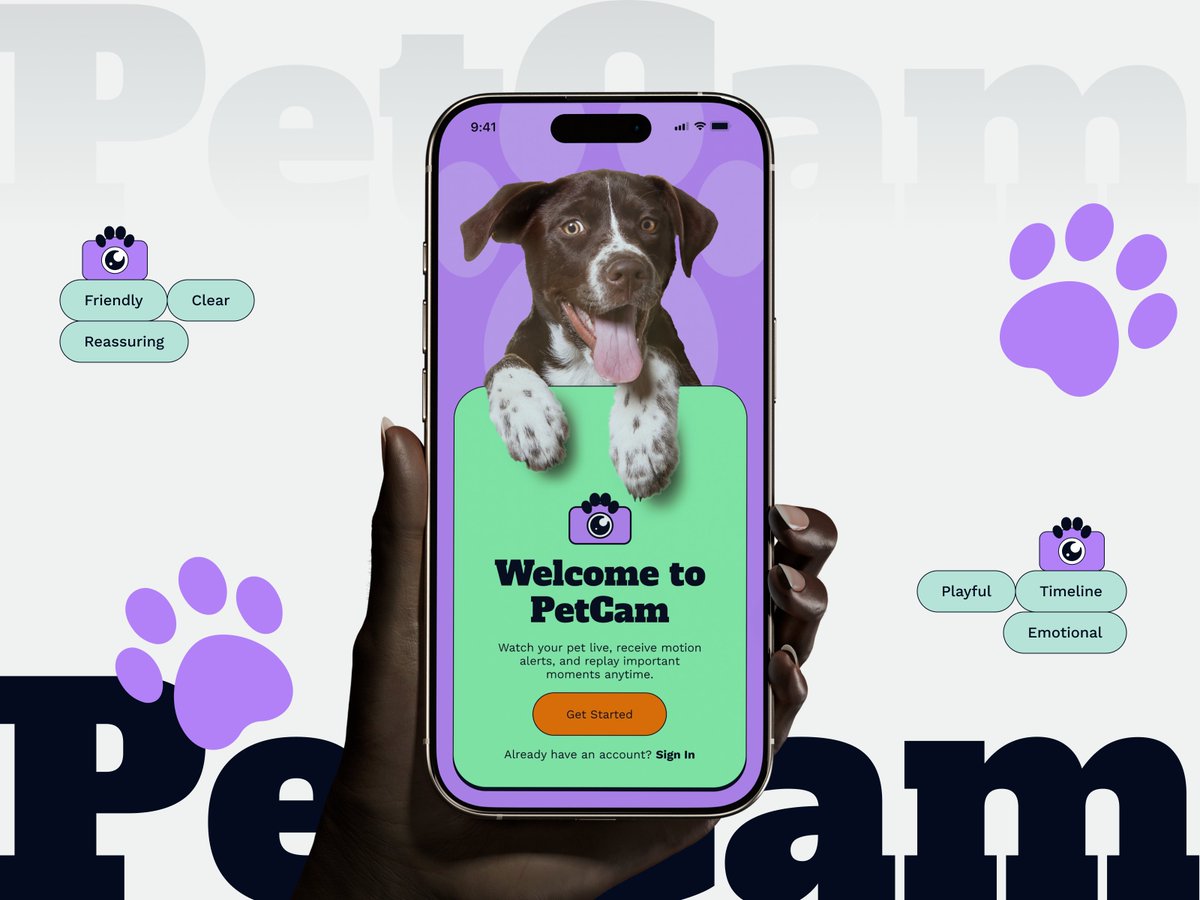 beadaptify's tweet photo. Staying Connected with Pets While Away from Home Should Feel Simple and Reassuring. 

This #Pet #CameraApp concept was created to help pet parents stay connected with their pets through a calmer. 

Explore Design: https://t.co/4qrOHK96D1

#pettech #mobileappdesign #petapp #uiux https://t.co/rqXliUOxEA