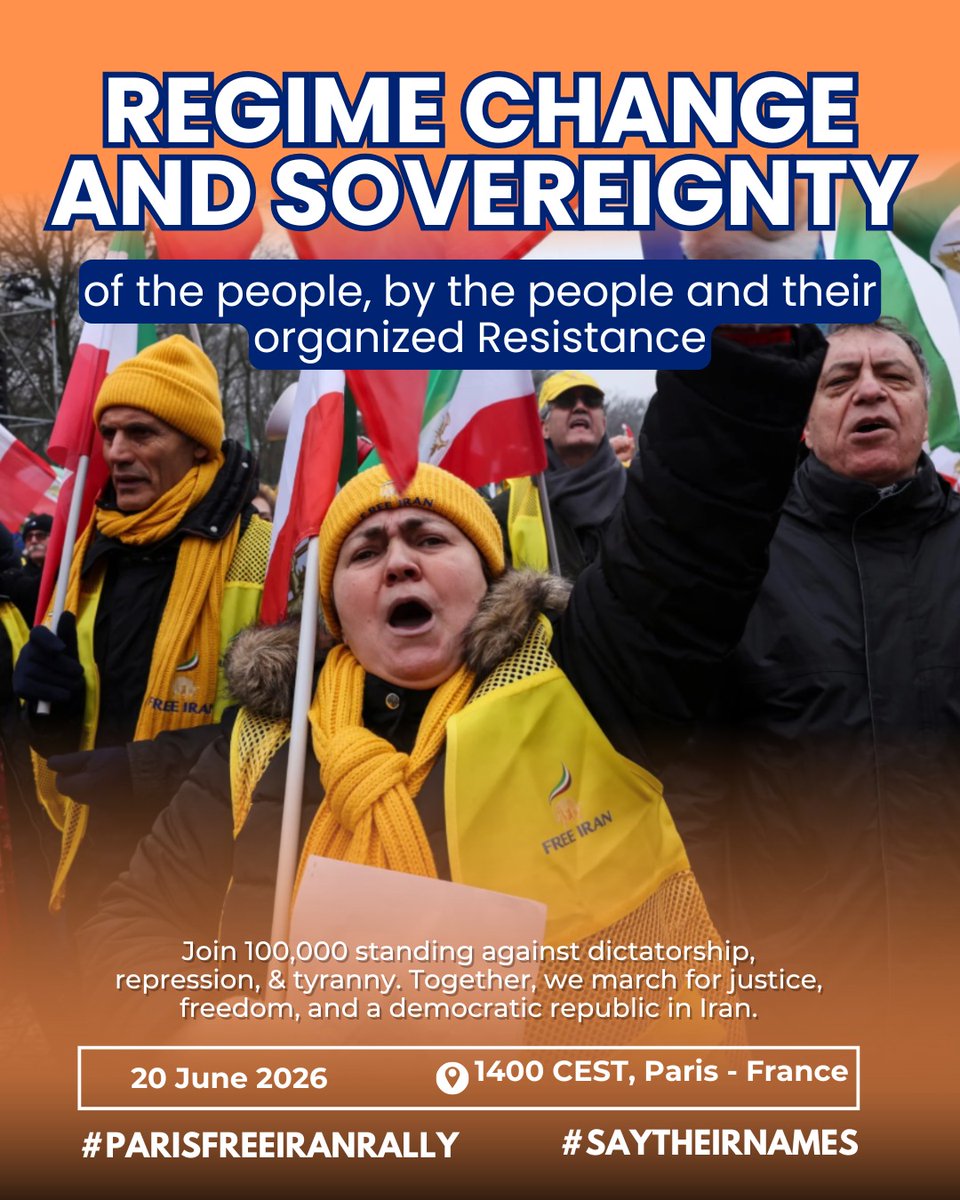iran_policy's tweet photo. For many years, millions of Iranians have shown the world they seek regime change. The world now has every reason to support them.

#ParisFreeIranRally #NCRIAlternative https://t.co/bUPBMnhyHW