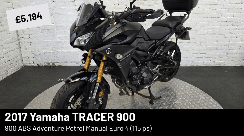 autoassetsltd's tweet photo. 2017 Yamaha TRACER 900 - £5,194 900 ABS Adventure Petrol Manual Euro 4 (115 ps) Finance available from £98.13/month. Subject to status, terms apply, see website or contact us for details. 1/2 https://t.co/uYdUl6JEYU