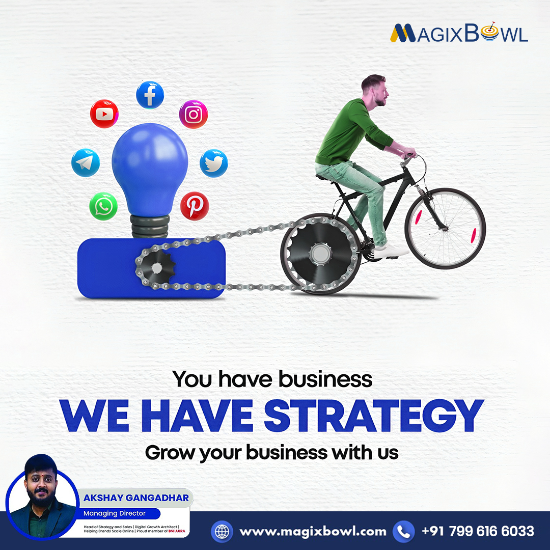 MagixBowl's tweet photo. You have the business.
We have the strategy. ⚡
From branding to performance marketing, MagixBowl helps businesses grow smarter online.

📞 +91 799 616 6033
🌐 https://t.co/EuKJkNLQWc

#MagixBowl #DigitalMarketing #BusinessGrowth #MarketingStrategy #SEO https://t.co/ST9GgV9A6r