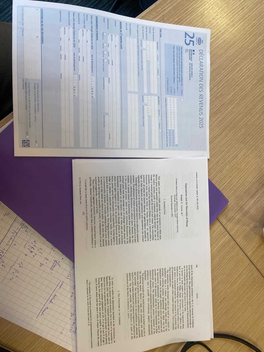 RansonFelix's tweet photo. Fun fact: if you print your tax declaration in PSE it automatically prints the Lucas island model with it. There’s no way around it. Just a periodic reminder https://t.co/cnz6YMis4S