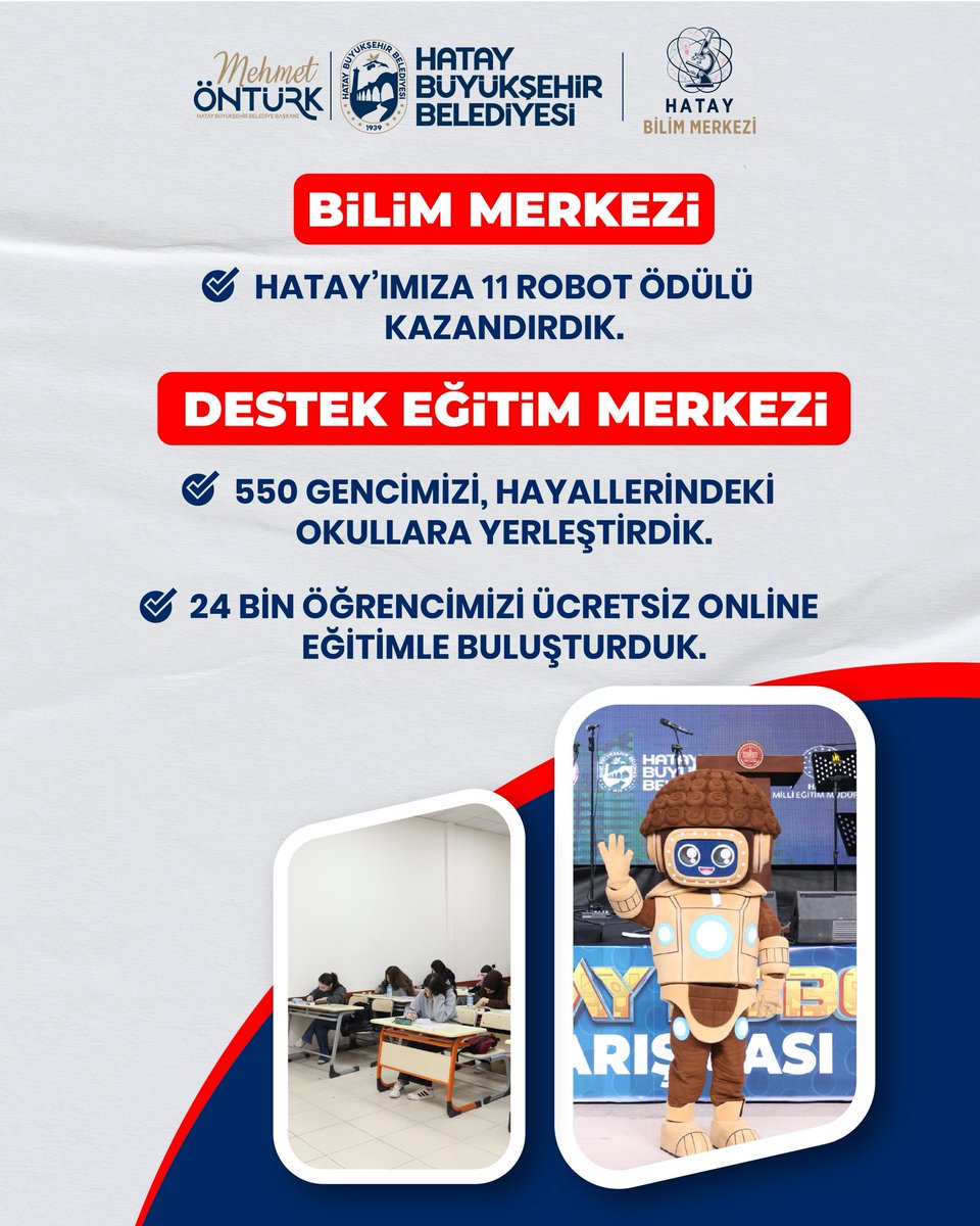 Hatay Büyükşehir Belediyesi tweet media