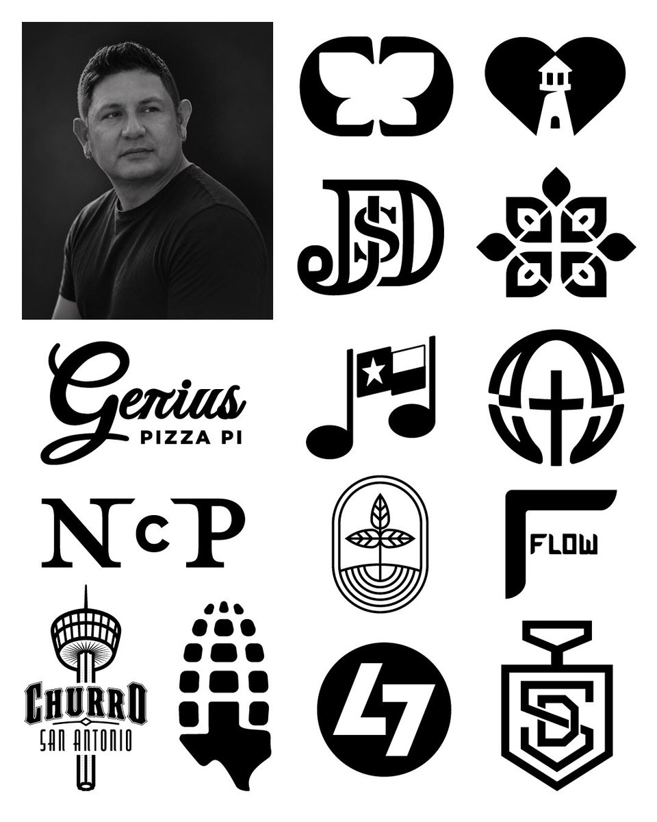 BarakTamayo's tweet photo. My final @LogoArchive @LogoArchiveNow post. I hope you see a few in here that inspire you and if you are a business owner needing someone to help design your identity, I hope you see something in my work, too. I love doing this work and doing good work for people doing good. https://t.co/nhvyYjucgM