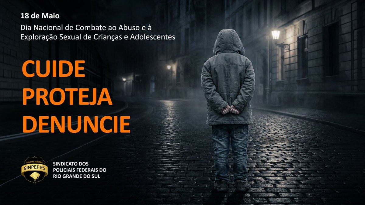 sinpefrs's tweet photo. Dia de lembrar que as crianças e os adolescentes merecem cuidado, acolhimento, carinho e proteção. 

📣 Proteger é um dever de todos. Fique atento. Denuncie! 

📞Qualquer suspeita, disque 100 ou 181. https://t.co/XBRDUBsqFQ