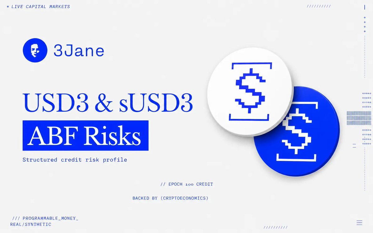 3janexyz's tweet photo. Structured financing for fintech lenders (ABF) is a $100B+ asset class with virtually no history of being exported into crypto markets, despite consistently generating 10%+ returns.

Releasing a deeper analysis ahead of public launch:
➝ ELI5 warehouse loans & forward-flows
➝ Where the yield comes from
➝ Structured credit risk profile & loss distribution

Full post below.